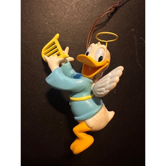 Donald Duck Angel with harp Christmas Ornament - Picture 1 of 3